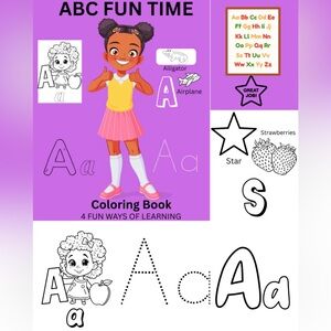 ABC Fun Time Coloring Book for Kids - Purple - 106pg
Design by Wan Ja